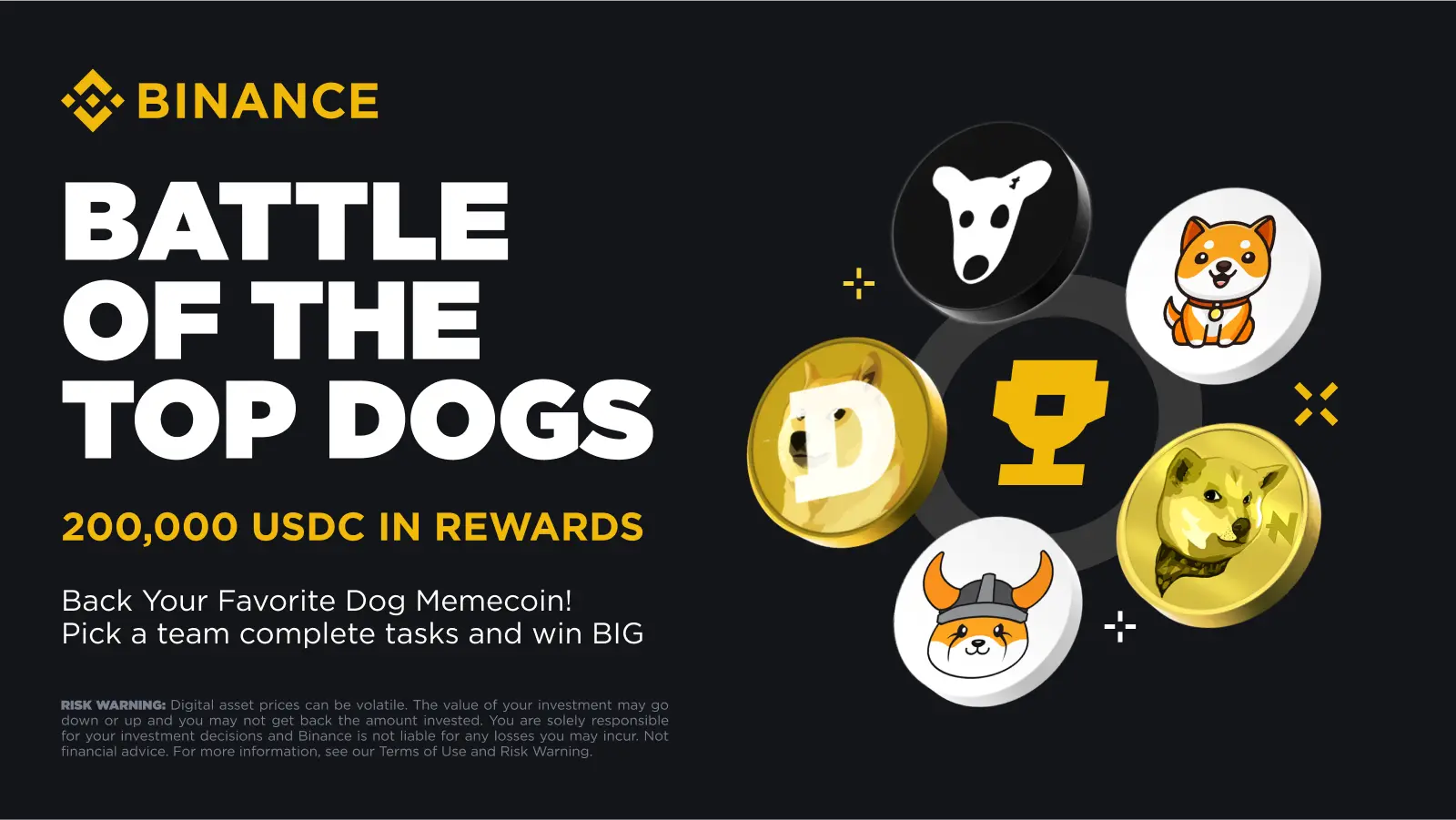 Binance offer battle of the dogs