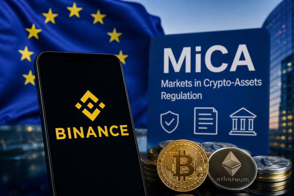 Binance και MiCA: Τι αλλάζει για τους χρήστες στην Ευρωπαϊκή Ένωση το 2026